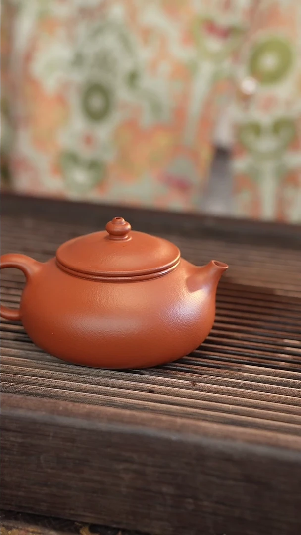 茶壶紫砂全手 寒江 【宽口】200cc