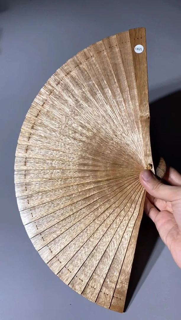 金丝楠182号21cm金丝楠木小叶桢楠扇子