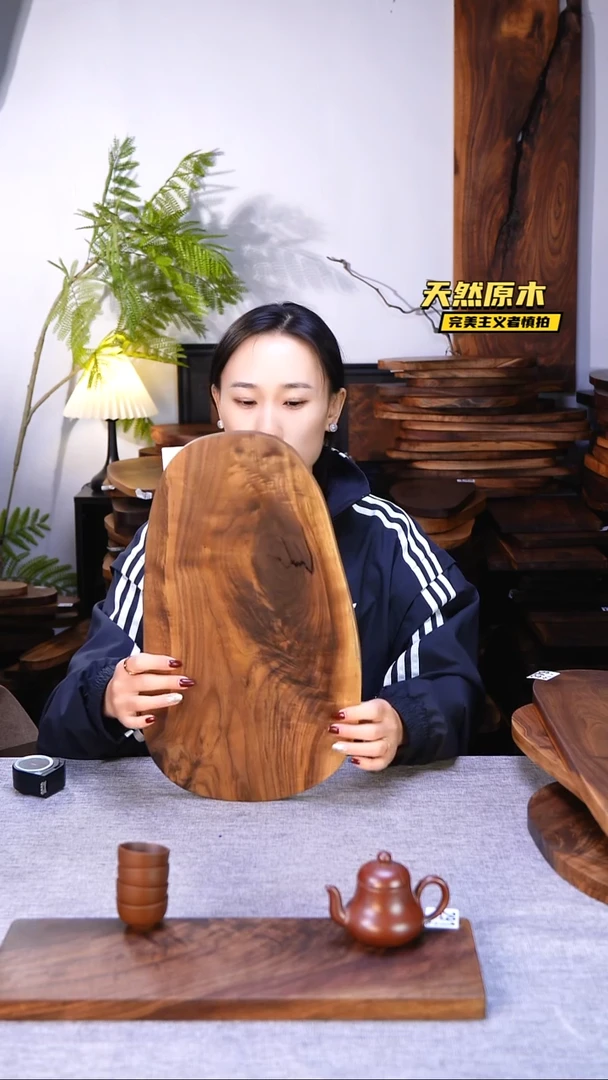 木北美黑胡桃原木.干裂疤结不属于商品质量问题完美主义者慎拍