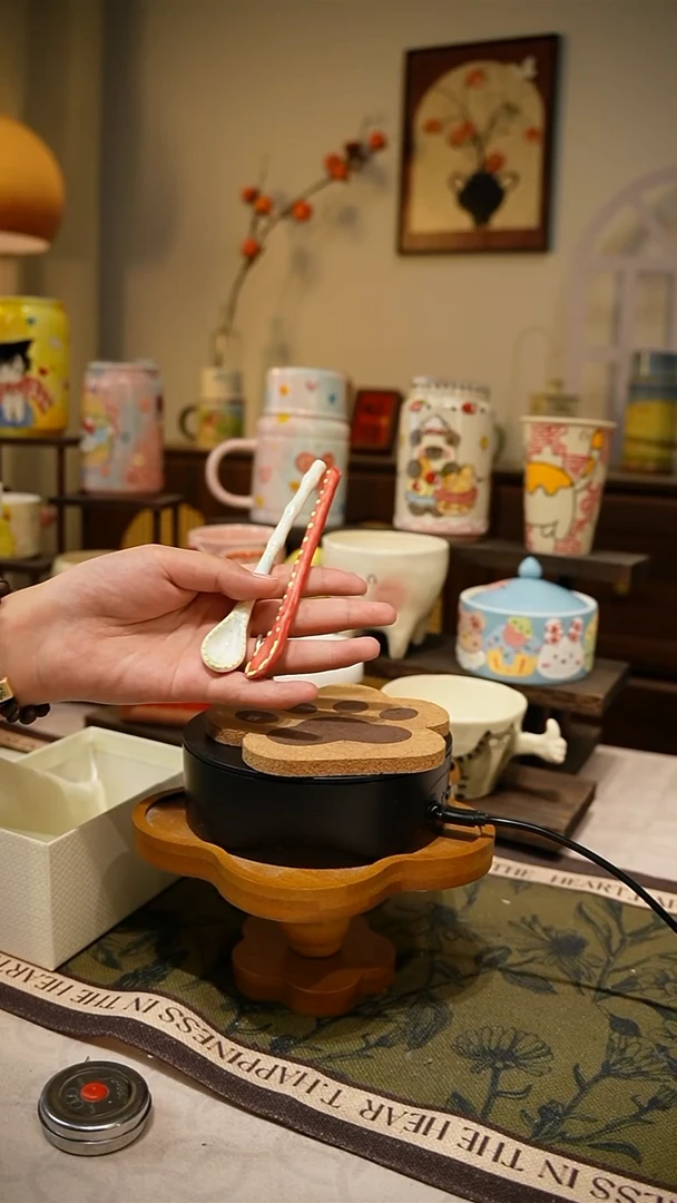 杯子【不带盒子】742高温釉下彩