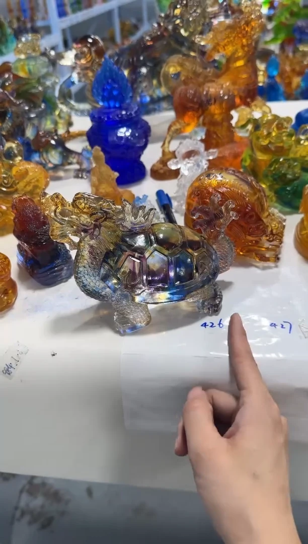 手工艺品琉璃312  龙龟 微瑕作品  不退不换  介意勿拍