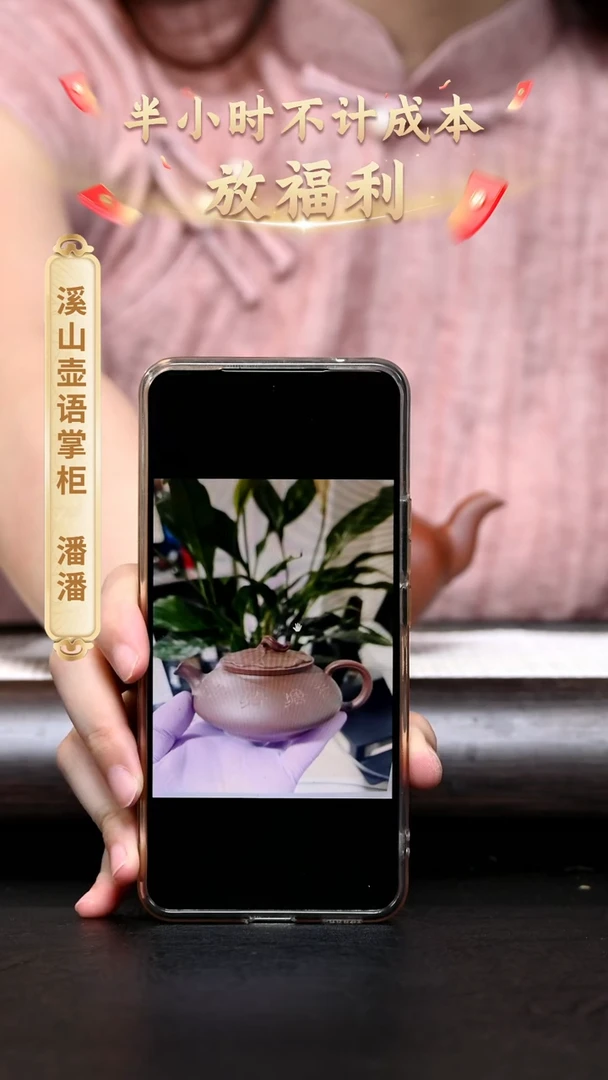 茶壶紫砂强**哥EH15861 陈小平荷莲刻绘 底槽清