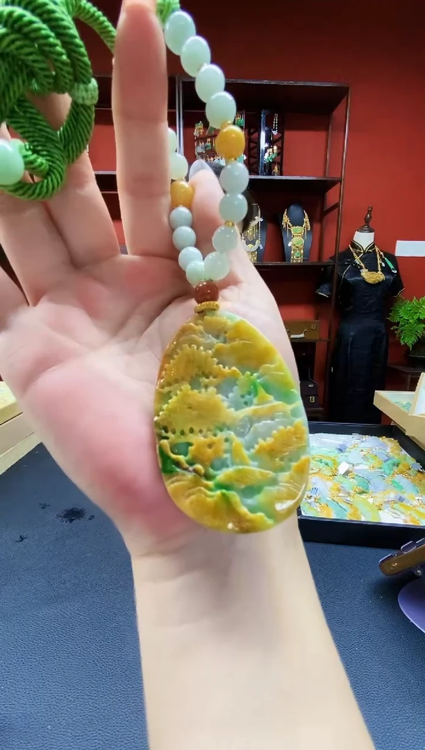 颈饰未镶嵌翡翠翡翠吊坠