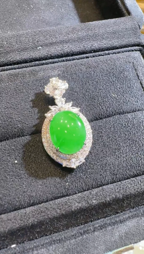 吊坠(不含链)银S925镶嵌翡翠多样性团购发一件