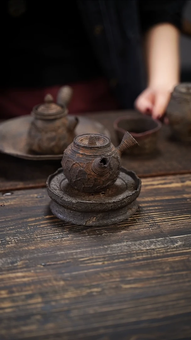 全手工制作 南蛮侧把壶