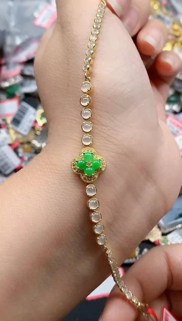 银S925镶嵌戒指翡翠天然A货缅甸翡翠