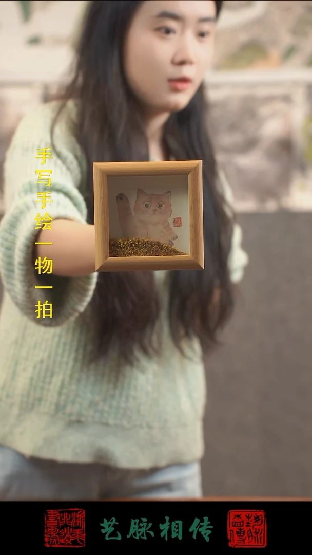 手绘小摆台【小猫】