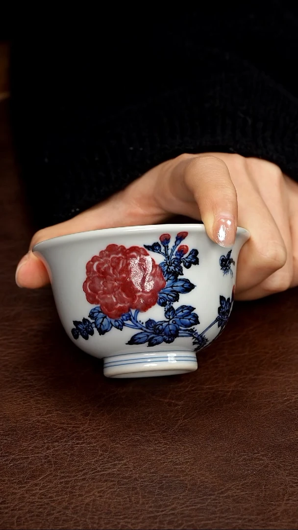 水造秞里红芙蓉杯