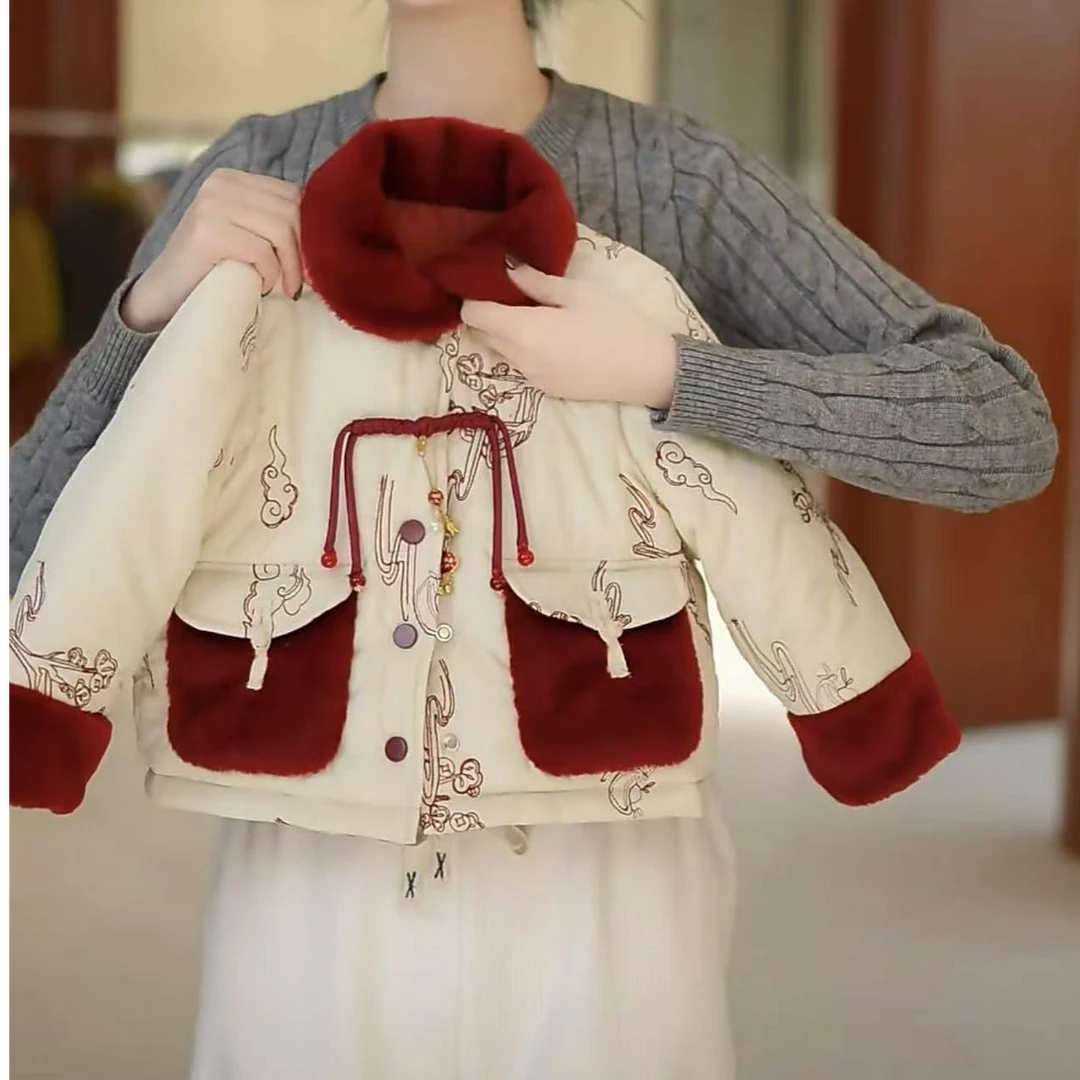 【彩云追月】冬季儿童新中式中拜年服年装棉服汉服MJD246651