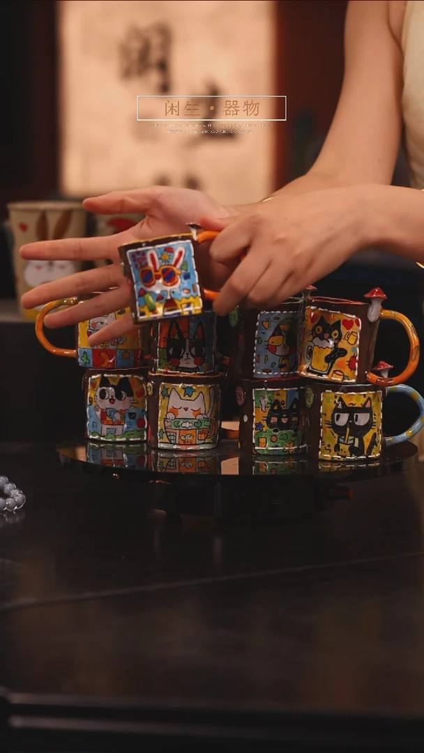 随机一个景德镇可爱设计师款陶瓷