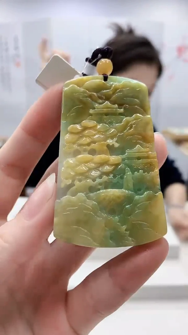 未镶嵌定制翡翠3099ry-毛货挂件7