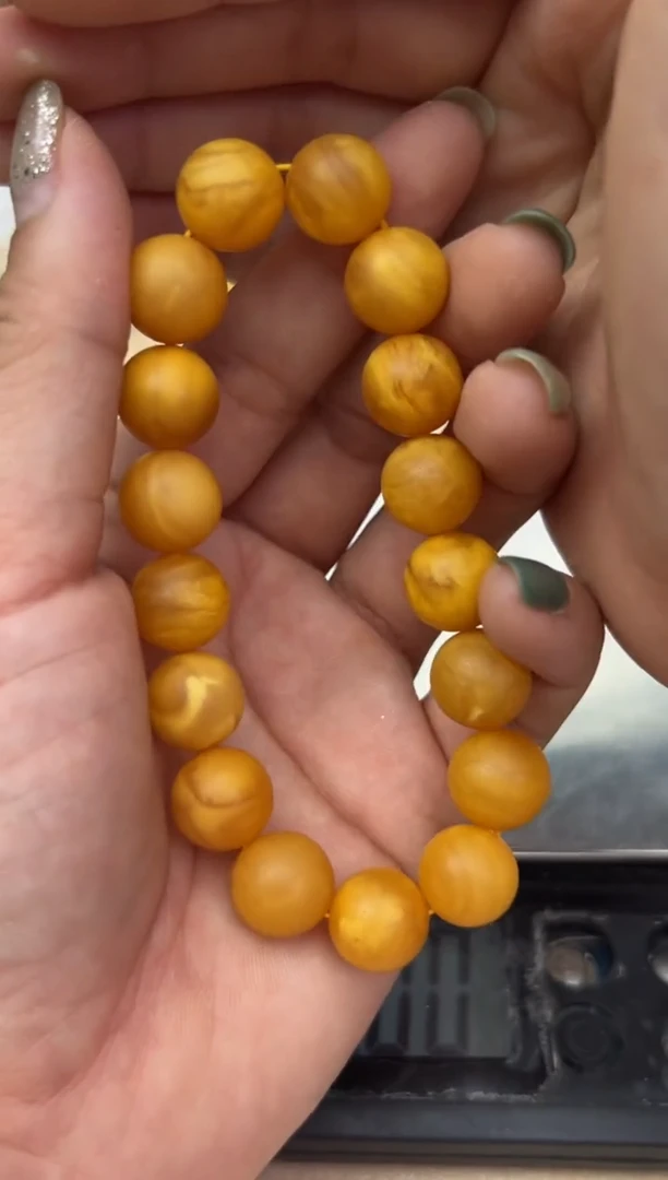 未镶嵌琥珀裸石蜜蜡手串