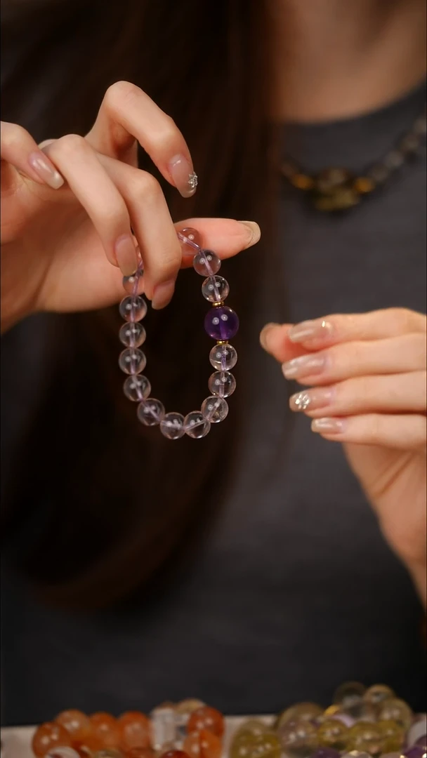 未镶嵌手链水晶紫水