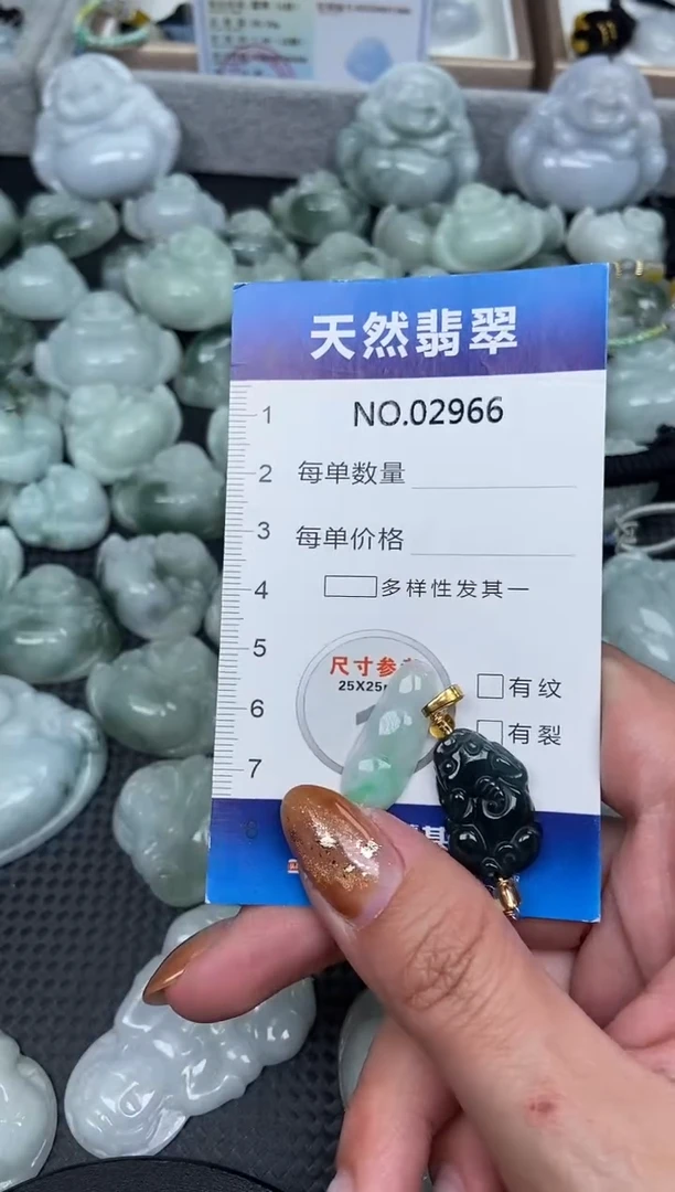 颈饰未镶嵌翡翠纯天然A货翡翠2966