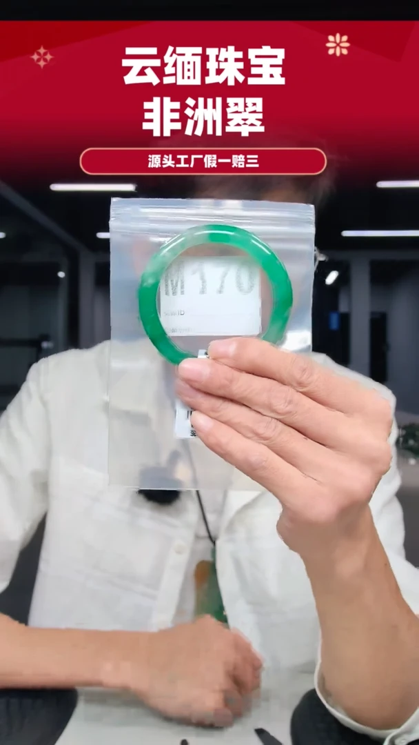 未镶嵌手镯石英质玉（非洲翠）57圈口M170