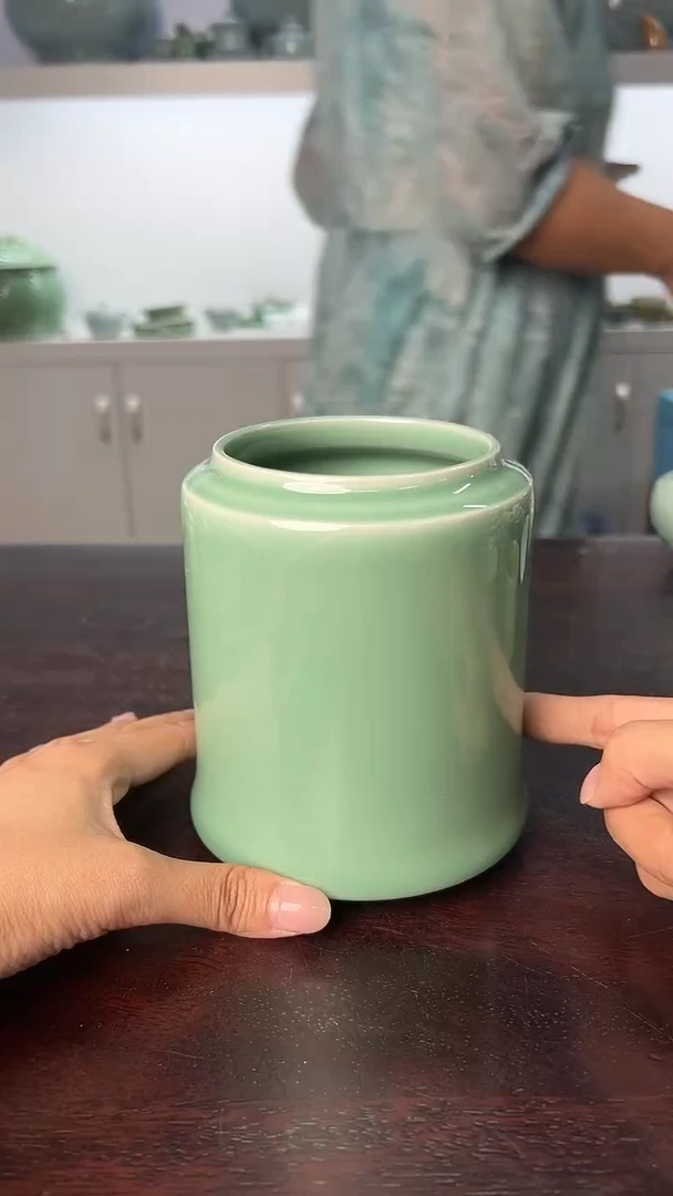 龙泉云间青瓷小米茶器