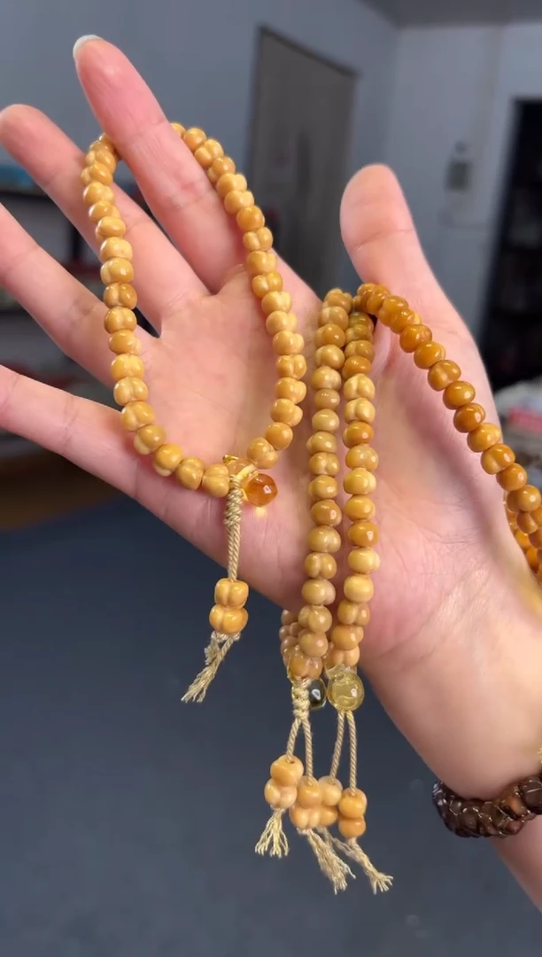 手链蜜蜡未镶嵌 8mm龙脊屁桃【蜜蜡】手持