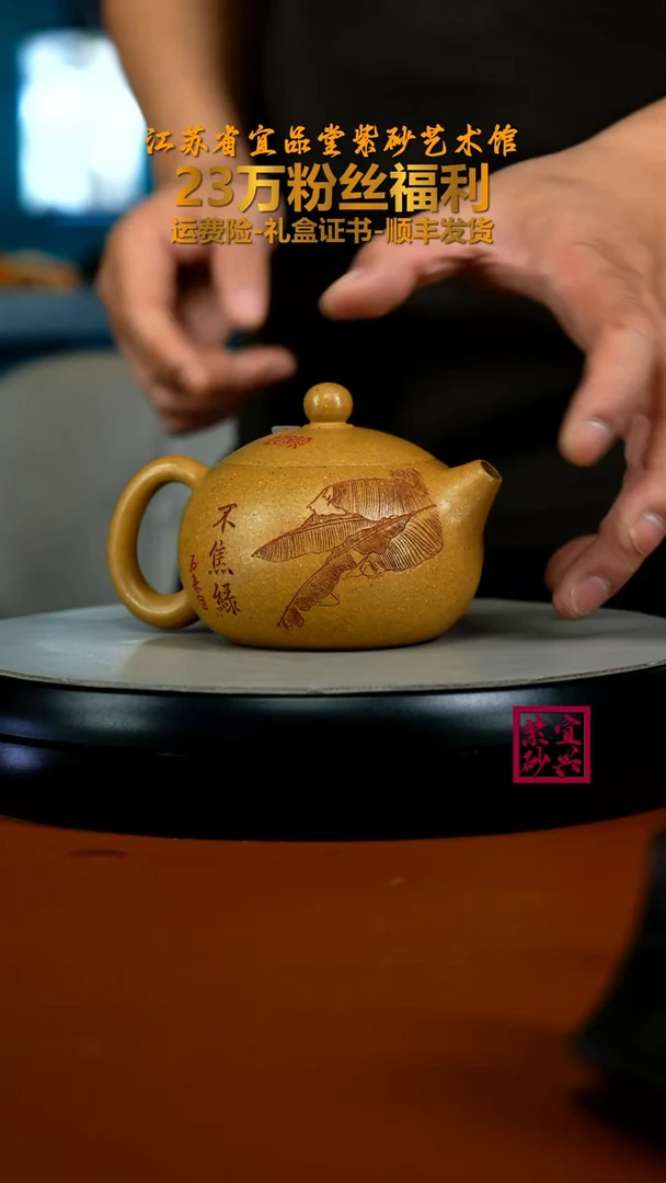 茶壶紫砂李传荣黄金段不蕉绿西施250CC
