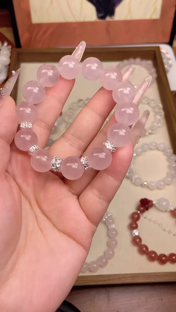【闪购商品】水晶手链未镶嵌粉水晶