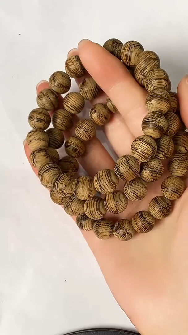 手把件沉香耕**年CGR5463沉香单圈手串多样性发一