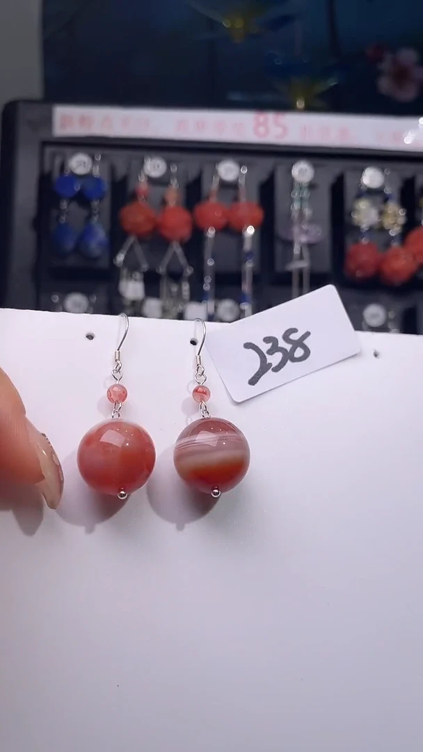 银S925镶嵌耳饰紫晶喜欢拍