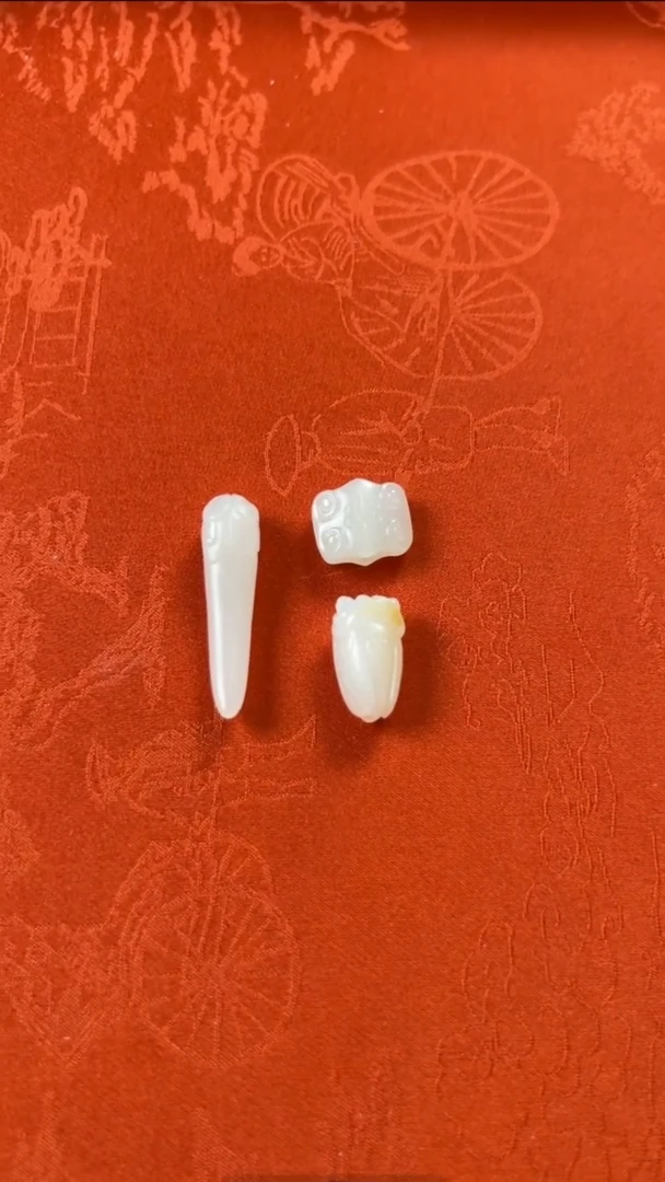 【闪购商品】和田玉配饰未镶嵌展示链接（新疆白玉老熟配饰2000/个）