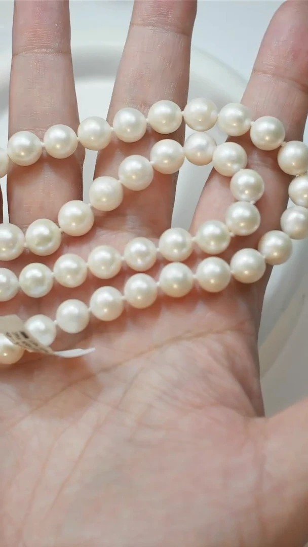 颈饰未镶嵌淡水珍珠9-10mm正圆高品