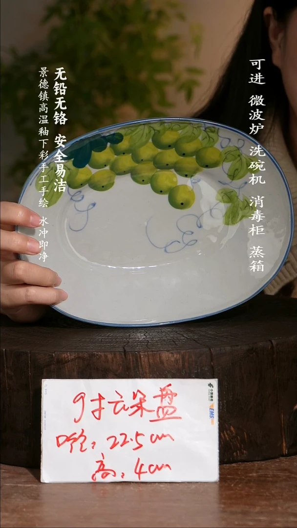 碗陶瓷景德镇高温瓷釉下彩手绘陶瓷