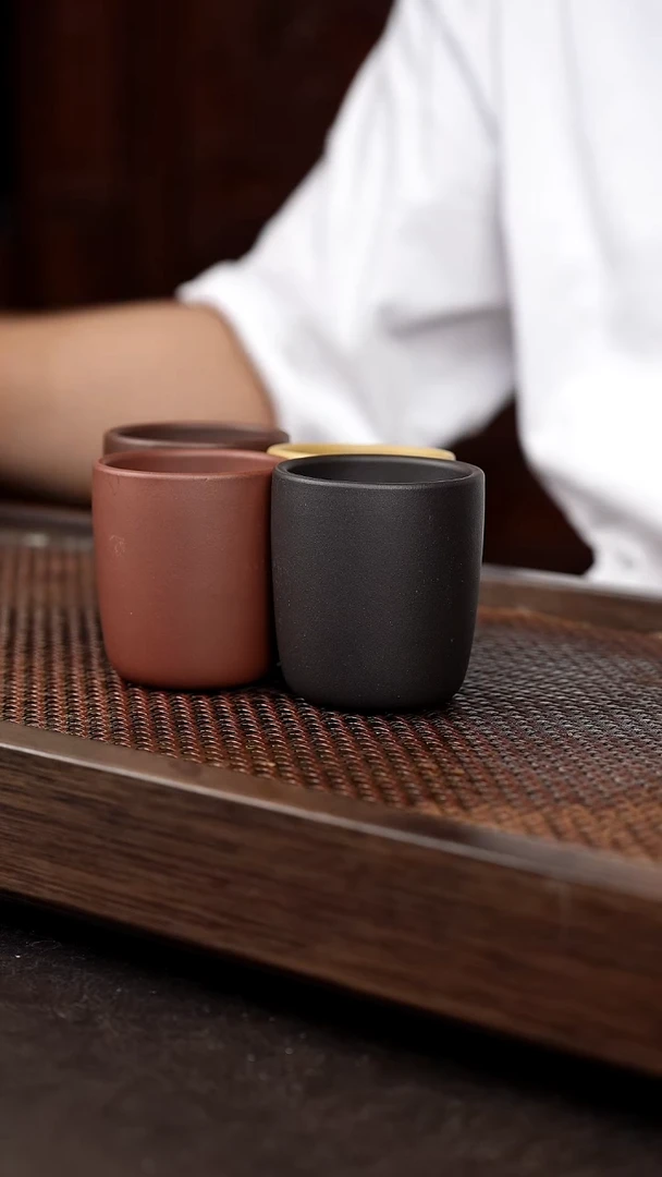 茶壶紫砂四只高杯