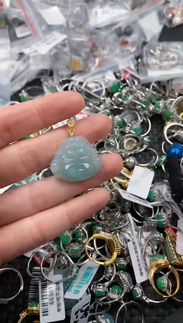 银S925镶嵌戒指翡翠4                  9