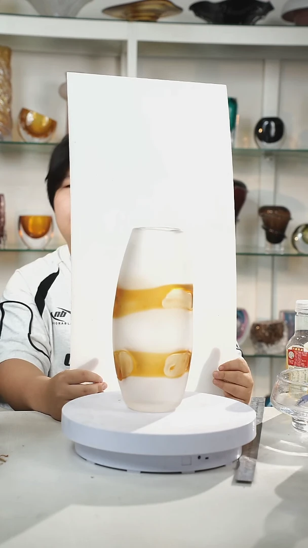 28高轻奢琉璃花器福利正常手工痕迹