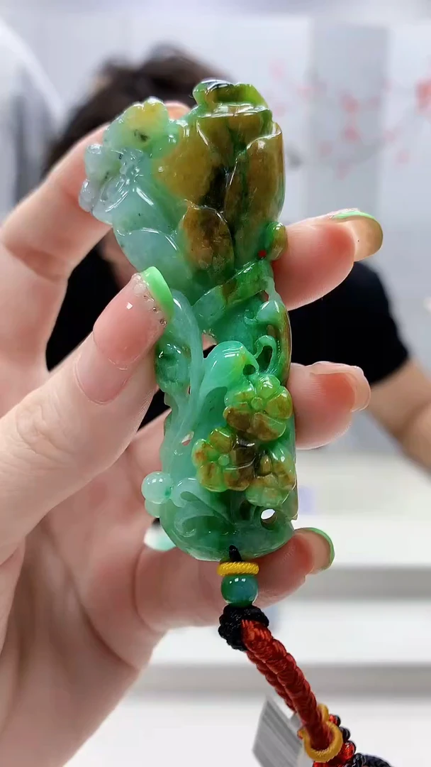 未镶嵌定制翡翠5145ry-毛货挂件28