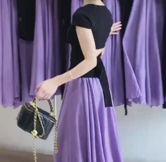 2025春季新款网红同款洋气减龄爆款休闲上衣裙子两件套f-T56