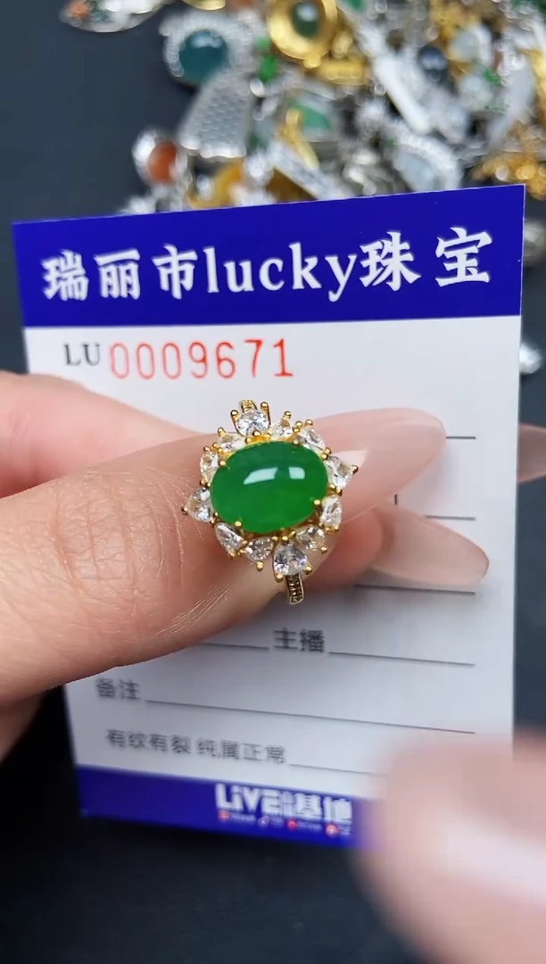 【闪购商品】翡翠颈饰银S925镶嵌9671