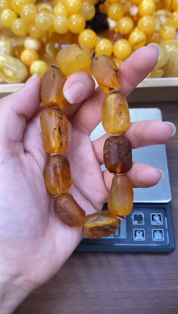 裸石琥珀未镶嵌天然琥珀蜜蜡