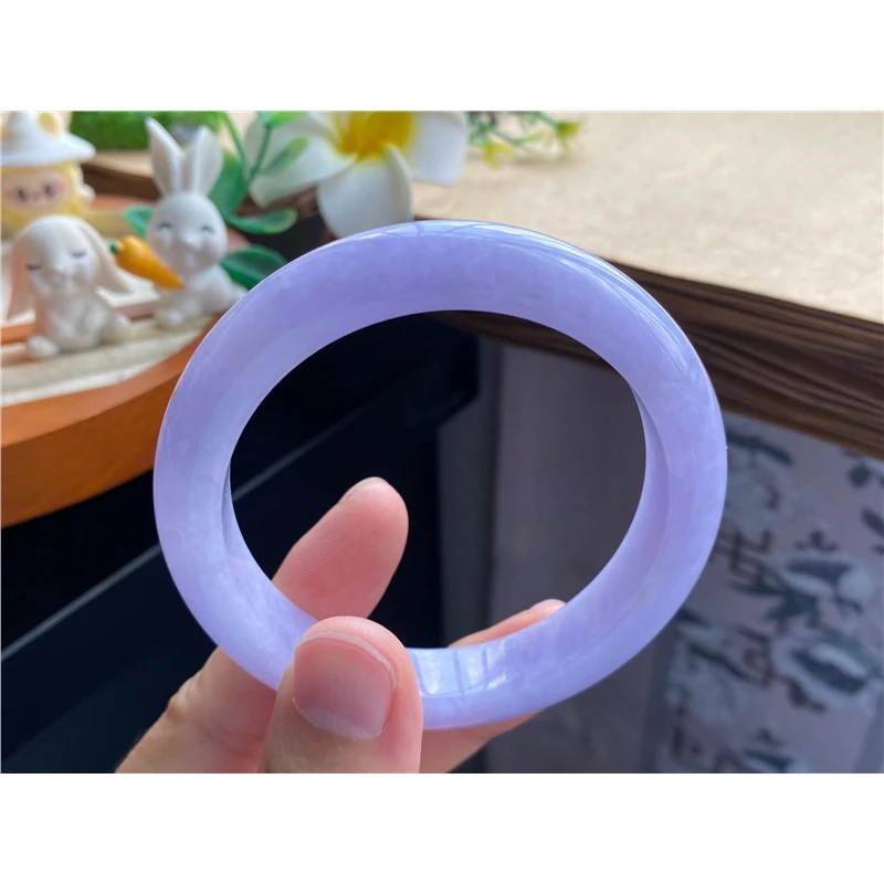 11.5批10260号手镯55.7-12-8.7翡翠中的仙女色！紫若烟霞！梦幻紫
