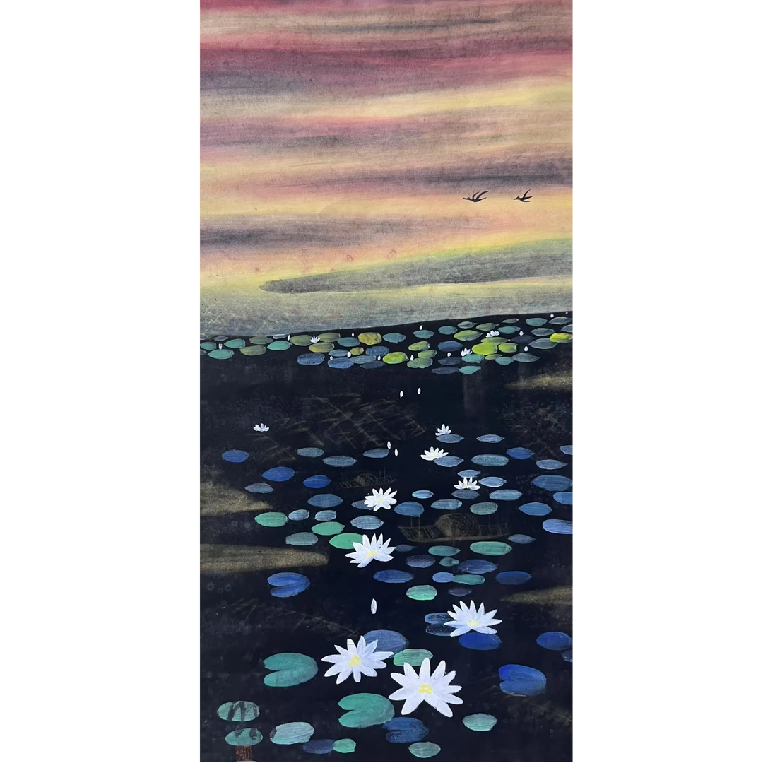 林老立轴48×76约3.2平尺