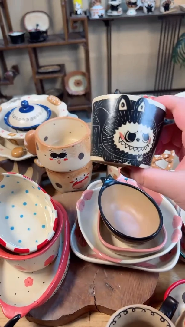 【闪购商品】拉布布杯子高温瓷器