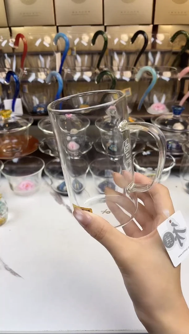 玻璃手工艺品禾器  清简杯透明 普通盒