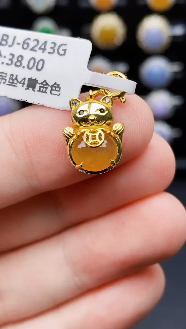 银S925镶嵌戒指翡翠4066