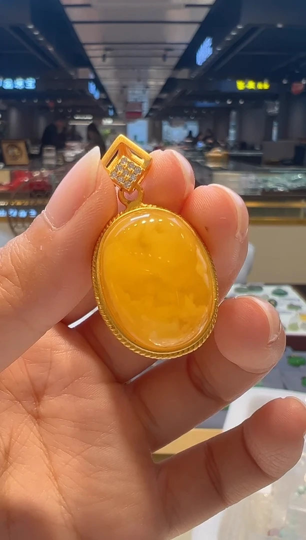 【闪购商品】蜜蜡颈饰银S925镶嵌40////////