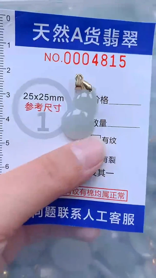 翡翠未镶嵌吊坠(不含链)1