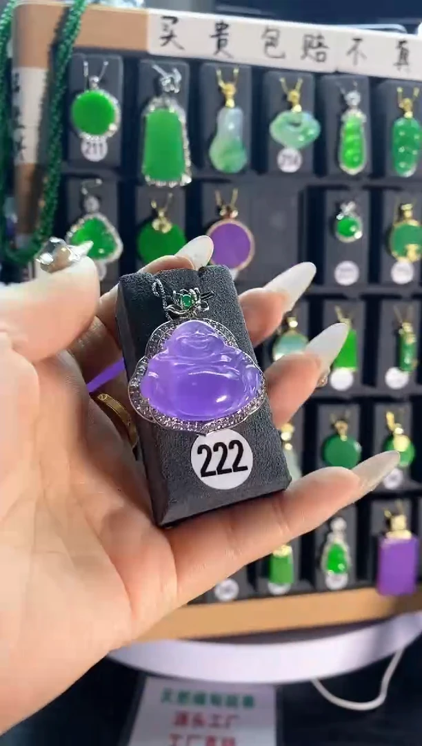 【闪购商品】翡翠颈饰银S925镶嵌222...