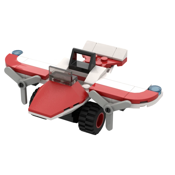 兼容乐高小颗粒拼砌包滑翔机积木减压桌面摆件创意礼物拼装玩具