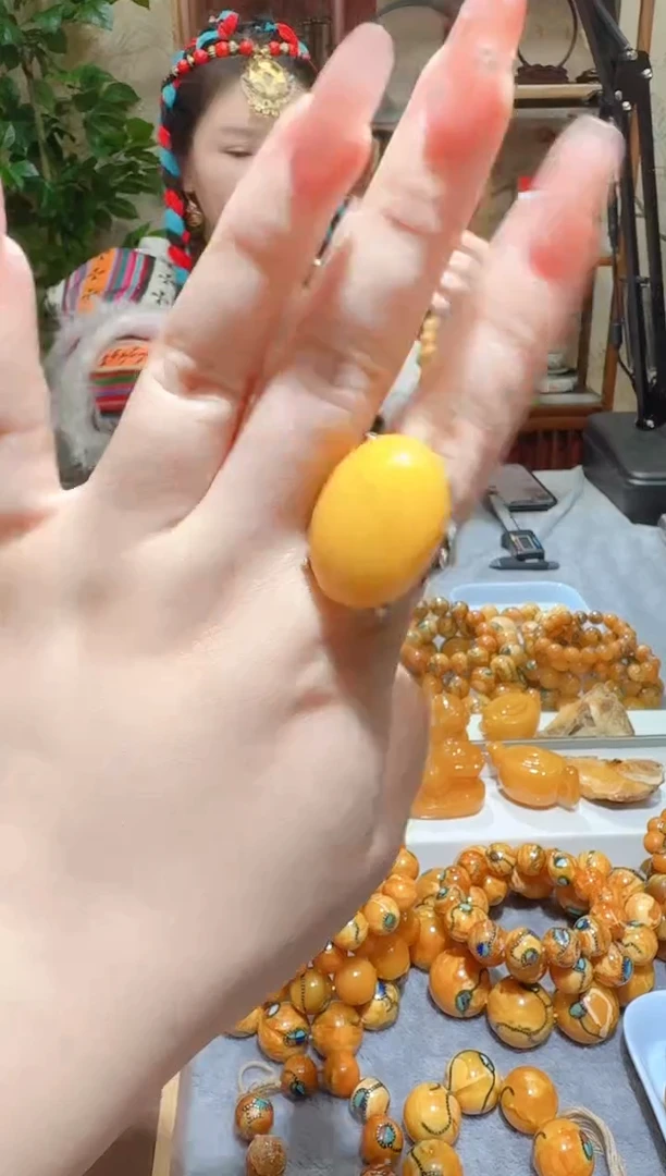 蜜蜡颈饰银S925镶嵌5328天然蜜蜡珠宝奇石全都保真