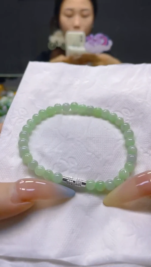 翡翠未镶嵌颈饰5MM/P/翡翠A货，一件也是批发价