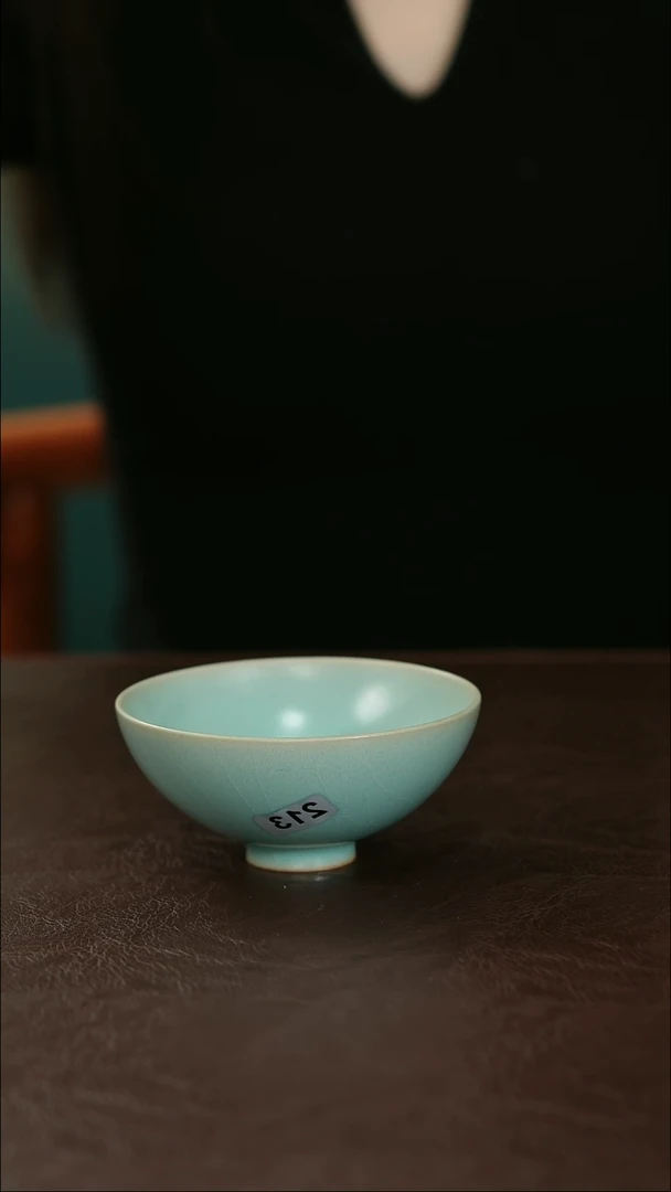 摆件213原矿汝宋汝瓷微瑕