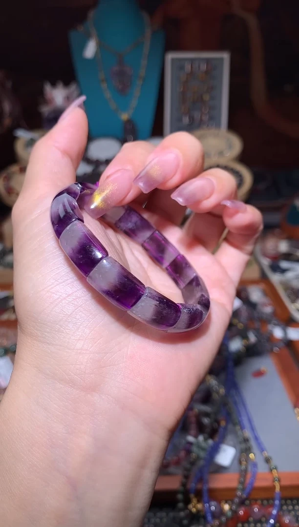 未镶嵌颈饰水晶极光紫钛镯牌多样性发其1