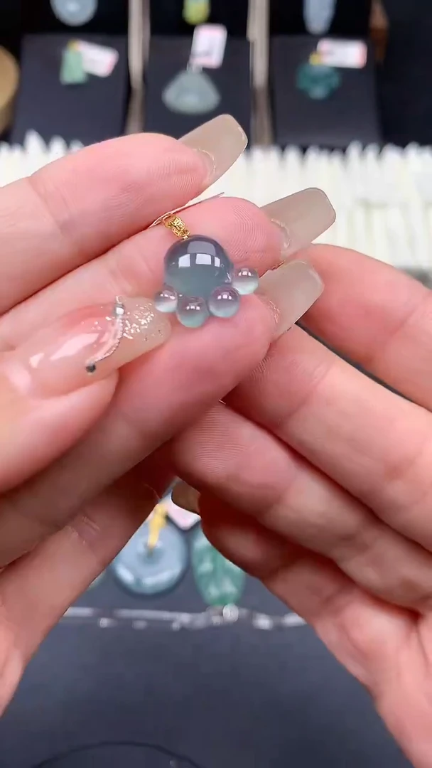 【闪购商品】翡翠吊坠(不含链)18K金镶嵌MS142261