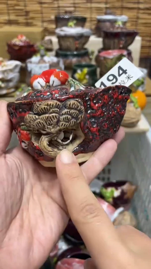 玉*194精美粗陶手工柴烧
